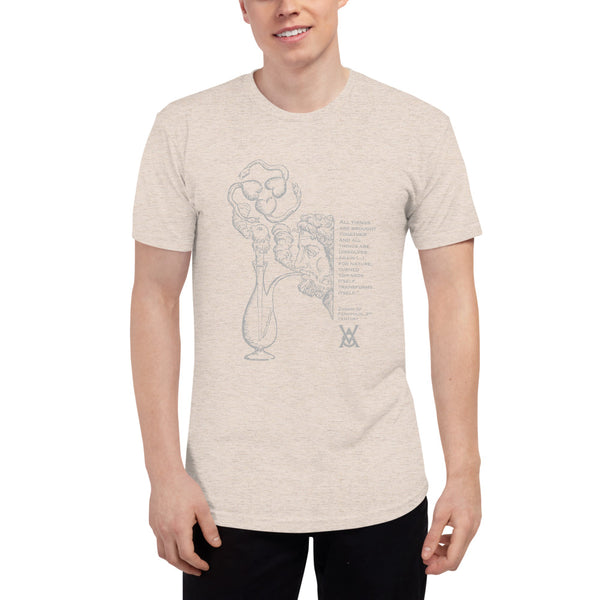 Pipe Design T-Shirt, Gray Ink